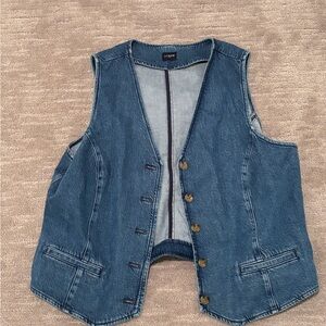 J. Crew Classic Blue Denim Vest